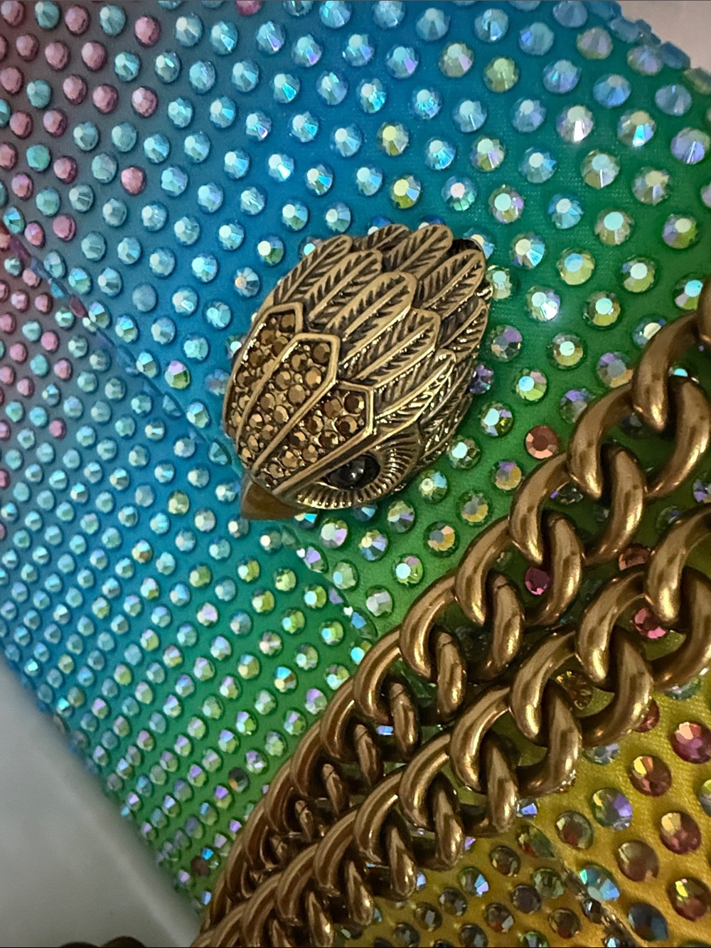 Kurt Geiger Multicolor Crystal-Embellished Kensington NWT - Picture 7 of 11